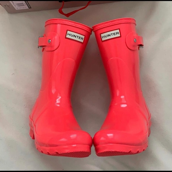 hunter boots hyper pink